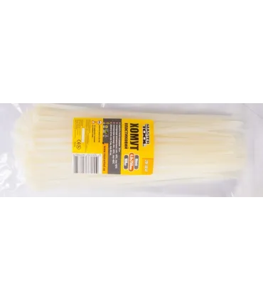 Opaska zaciskowa MASTERTOOL do kabli, nylon 4,8*250 mm, biała opakowanie 100 szt. 20-1814