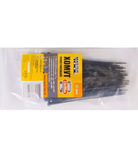 Opaska zaciskowa do kabli, nylon MASTERTOOL 2,5*120 mm, 100 szt. opakowanie czarna 20-1844