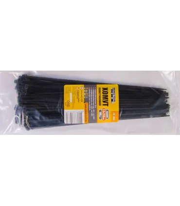 Opaska zaciskowa MASTERTOOL do kabli, nylon 3,6*250 mm, czarna 100 szt. opakowanie 20-1849