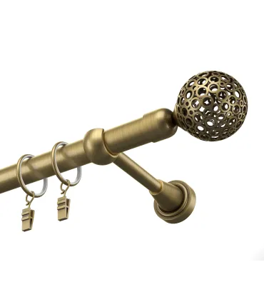 Metalowy karnisz Antyk Ø 19 mm Kula Modern