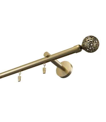 Profilowy aluminiowy karnisz pojedynczy Elegant Antyk Kula Modern