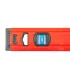 Poziomica budowlana aluminiowa MASTERTOOL PROFI 40 cm 2 libelki 0,5 mm/m 0,03° wnęka do montażu na rurach 37-0403