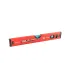 Poziomica budowlana aluminiowa MASTERTOOL PROFI 40 cm 2 libelki 0,5 mm/m 0,03° wnęka do montażu na rurach 37-0403