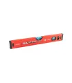 Poziomica budowlana aluminiowa MASTERTOOL PROFI 40 cm 2 libelki 0,5 mm/m 0,03° wnęka do montażu na rurach 37-0403