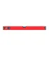Poziomica budowlana aluminiowa MASTERTOOL PROFI 60 cm 2 libelki 0,5 mm/m 0,03° wnęka do montażu na rurach 37-0603