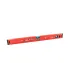 Poziomica budowlana aluminiowa MASTERTOOL PROFI 60 cm 2 libelki 0,5 mm/m 0,03° wnęka do montażu na rurach 37-0603