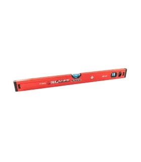 Poziomica budowlana aluminiowa MASTERTOOL PROFI 60 cm 2 libelki 0,5 mm/m 0,03° wnęka do montażu na rurach 37-0603