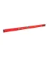 Poziomica budowlana aluminiowa MASTERTOOL PROFI 100 cm 2 libelki 0,5 mm/m 0,03° wnęka do montażu na rurach 37-1003