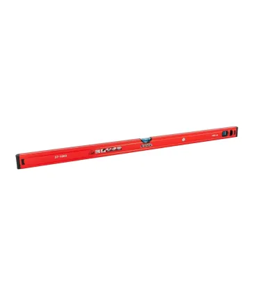 Poziomica budowlana aluminiowa MASTERTOOL PROFI 100 cm 2 libelki 0,5 mm/m 0,03° wnęka do montażu na rurach 37-1003