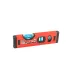 Poziomica aluminiowa budowlana MASTERTOOL PROFI 20 cm 2 libelki 0,5 mm/m 0,03° wnęka do montażu na rurach 37-0203