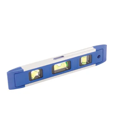 Poziomica z magnesem MASTERTOOL TORPEDO PROFI 230 mm 3 libelki dokładność 0,5 mm/m 30-0894