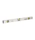 Poziomica aluminiowa MASTERTOOL Reinforced budowlana 60 cm 3 libelki 0,5 mm/m 0,03° 34-0603