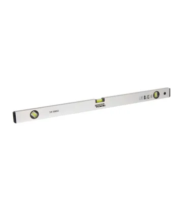 Poziomica aluminiowa MASTERTOOL Reinforced budowlana 80 cm 3 libelki 0,5 mm/m 0,03° 34-0803
