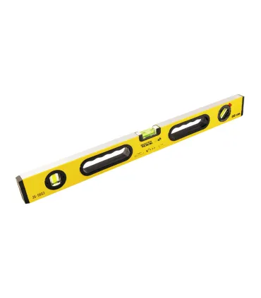 Poziomica aluminiowa MASTERTOOL PROFI budowlana 60 cm 3 libelki 0,5 mm/m 0,03° gumowe uchwyty 36-0603