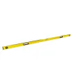 Poziomica aluminiowa MASTERTOOL PROFI budowlana 200 cm 3 libelki 0,5 mm/m 0,03° gumowe uchwyty 36-2003