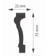 Dekoracyjna listwa ścienna DMS WD07A 200 x 7.5 cm