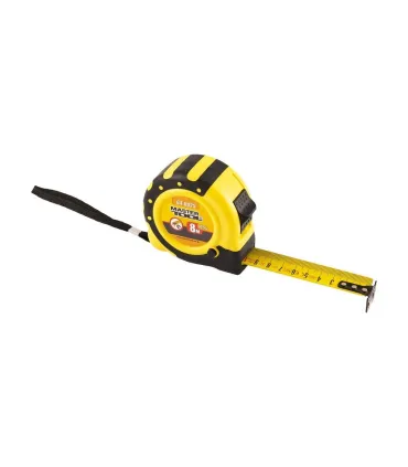 Miara zwijana MASTERTOOL Magnetic NYLON 8 m*25 mm z 2 blokadami, autostop 64-8025