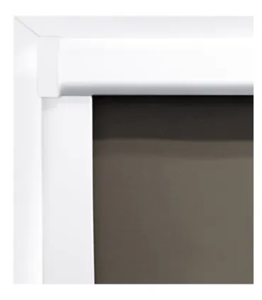 Roleta termoizolacyjna na okno dachowe VELUX w aluminiowej kasecie Kremowa