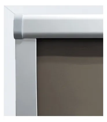 Roleta termoizolacyjna na okno dachowe VELUX w aluminiowej kasecie Kremowa