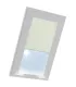 Roleta termoizolacyjna na okno dachowe VELUX w aluminiowej kasecie Kremowa