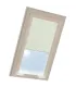 Roleta termoizolacyjna na okno dachowe VELUX w aluminiowej kasecie Kremowa