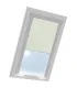 Roleta termoizolacyjna na okno dachowe VELUX w aluminiowej kasecie Kremowa