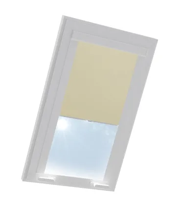 Roleta termoizolacyjna na okno dachowe VELUX w aluminiowej kasecie Beżowa