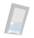Roleta termoizolacyjna na okno dachowe VELUX w aluminiowej kasecie Biała