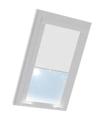 Roleta termoizolacyjna na okno dachowe VELUX w aluminiowej kasecie Biała