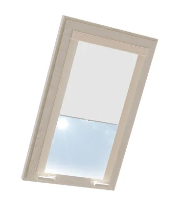 Roleta termoizolacyjna na okno dachowe VELUX w aluminiowej kasecie Biała