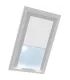 Roleta termoizolacyjna na okno dachowe VELUX w aluminiowej kasecie Biała