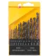 Zestaw wierteł do metalu MASTERTOOL 13 szt. HSS 2 - 8 mm plastikowy box BLACK 11-0213