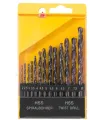 Zestaw wierteł do metalu MASTERTOOL 13 szt. HSS 2 - 8 mm plastikowy box BLACK 11-0213