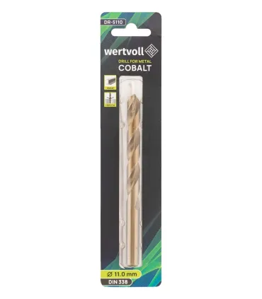Wiertło do metalu WERTVOLL HSS COBALT 11,0*142 mm DIN338 DR-5110