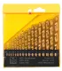Zestaw wierteł MASTERTOOL do metalu 19 szt. HSS TiN 1 - 10 mm plastikowa skrzynka Titan11-0219