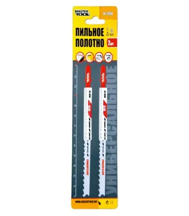 Brzeszczoty do wyrzynarki MASTERTOOL T345XF PROGRESSOR do metalu cięcie czyste proste 5-11TPI/132 mm bimetal 2 szt. 14-2810