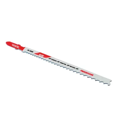 Brzeszczoty do wyrzynarki MASTERTOOL T345XF PROGRESSOR do metalu cięcie czyste proste 5-11TPI/132 mm bimetal 2 szt. 14-2810
