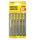 Brzeszczoty do wyrzynarki HCS MASTERTOOL T111D basic do drewna/tworzyw sztucznych szybkie równe cięcie 6TPI/100mm 5 szt. 14-2817