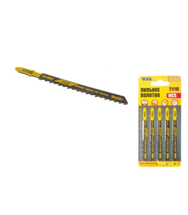 Brzeszczoty do wyrzynarki HCS MASTERTOOL T111D basic do drewna/tworzyw sztucznych szybkie równe cięcie 6TPI/100mm 5 szt. 14-2817