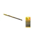 Brzeszczoty do wyrzynarki HCS MASTERTOOL do drewna/tworzyw sztucznych szybkie proste cięcie odwrócone 6TPI/100 mm 5 szt. 14-2818