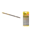 Brzeszczoty do wyrzynarki HCS MASTERTOOL T301DL do drewna/ tworzywa sztucznego czyste proste cięcie 6TPI/132 mm 5 szt. 14-2821