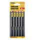Brzeszczoty do wyrzynarki HCS MASTERTOOL T344D do drewna/ plastiku szybkie proste cięcie 6TPI/132 mm 5 szt. 14-2805