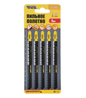 Brzeszczoty do wyrzynarki HCS MASTERTOOL T344D do drewna/ plastiku szybkie proste cięcie 6TPI/132 mm 5 szt. 14-2805