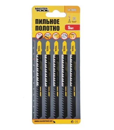 Brzeszczoty do wyrzynarki HCS MASTERTOOL T344D do drewna/ plastiku szybkie proste cięcie 6TPI/132 mm 5 szt. 14-2805