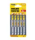 Brzeszczoty do wyrzynarki HCS MASTERTOOL T101D do drewna/ tworzywa sztucznego czyste cięcie proste 6TPI/100 mm 5 szt. 14-2809