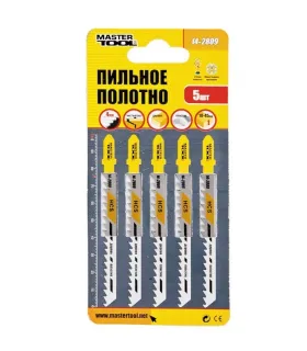 Brzeszczoty do wyrzynarki HCS MASTERTOOL T101D do drewna/ tworzywa sztucznego czyste cięcie proste 6TPI/100 mm 5 szt. 14-2809