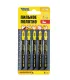 Brzeszczoty do wyrzynarki MASTERTOOL HCS do drewna/ plastiku szybkie proste cięcie 8TPI/100 mm 5 szt. 14-2800
