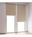 Termoizolacyjna roleta BLACKOUT na okno panoramiczne Kremowa