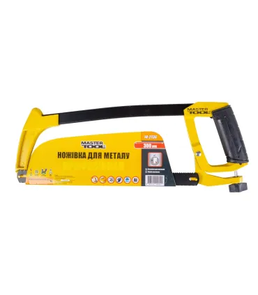 Piłka do metalu MASTERTOOL 300mm, aluminiowa rękojeść, kąt nachylenia brzeszczotu 45-90°, brzeszczot FLEX 25 mm 8/24TPI 14-2136