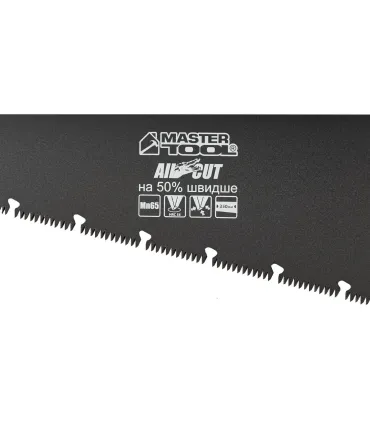 Piła do drewna MASTERTOOL BLACK ALLIGATOR 9TPI MAX CUT 350 mm hartowany ząb ostrzenie 3D teflonowa 14-2435